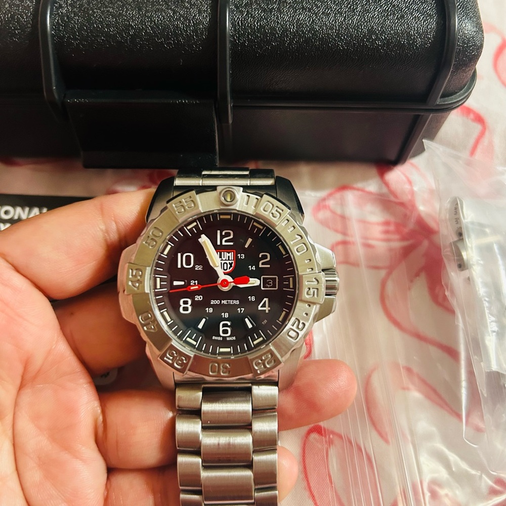 Luminox Nagy seal Black Dial Stainless Steel Men's Watch